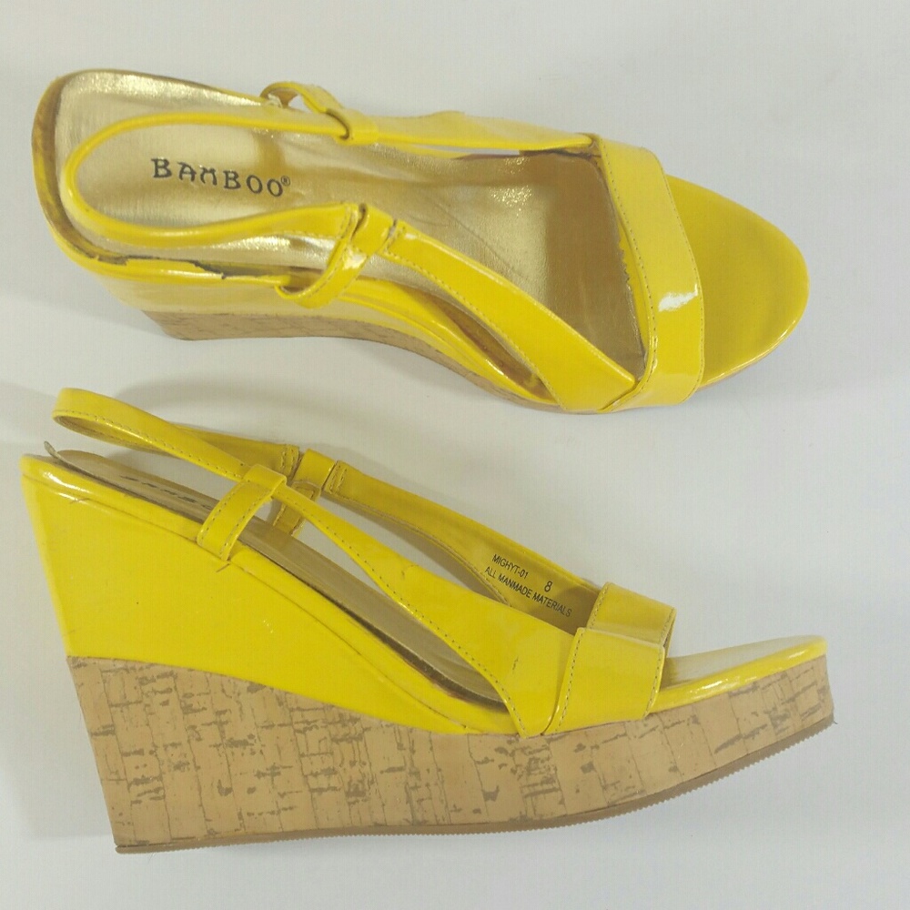 Bamboo yellow wedges.